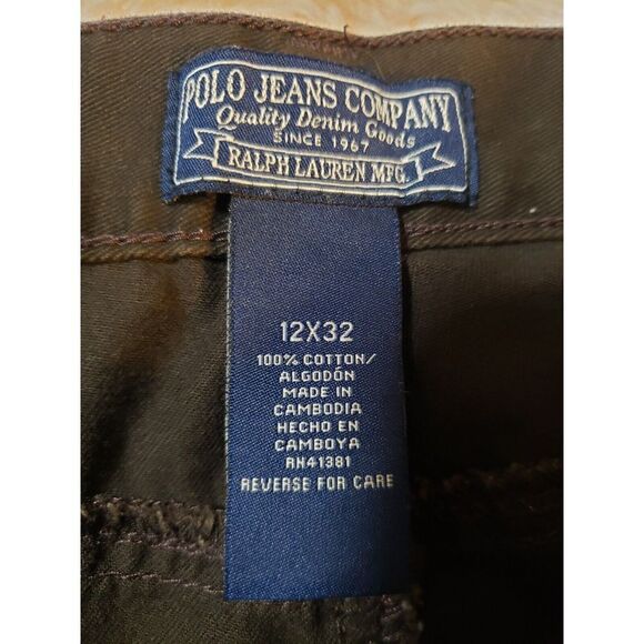 Lauren Ralph Lauren Womens Denim Jeans Black 12X32 Pockets Flat Front Mid Rise - Picture 7 of 10